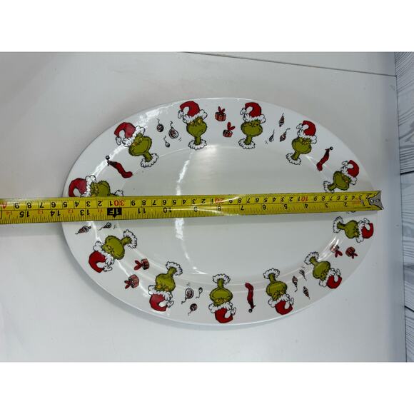 THE GRINCH XMas Christmas Faces Poses PLATTER 14 X 9.5" Dr. Seuss - Picture 5 of 7